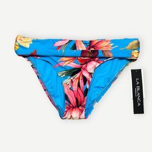 NWT La Blanca Women's Bikini Hipster Bottom 2 NEW Swim Floral Hawaiian Printed